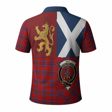 Rait Crest Tartan Polo Shirt with Lion Rampant Saltire Style