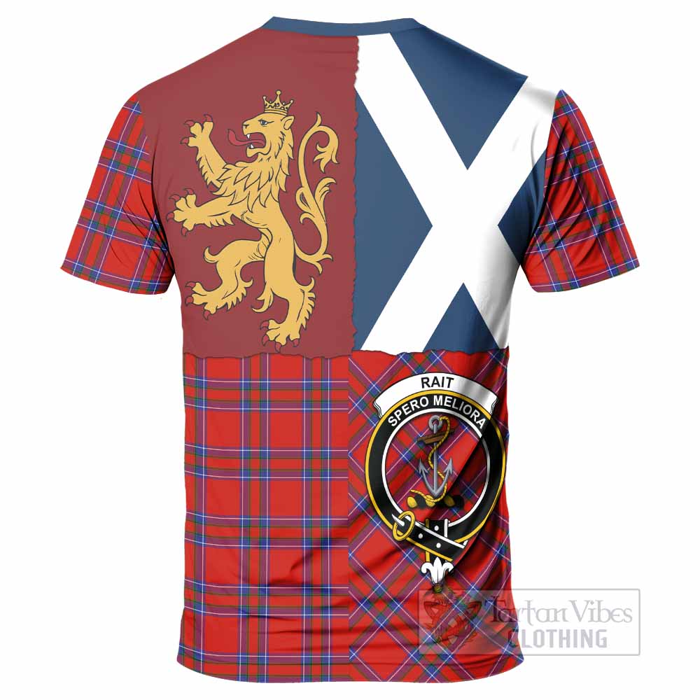 Rait Crest Tartan T-Shirt with Lion Rampant Saltire Style