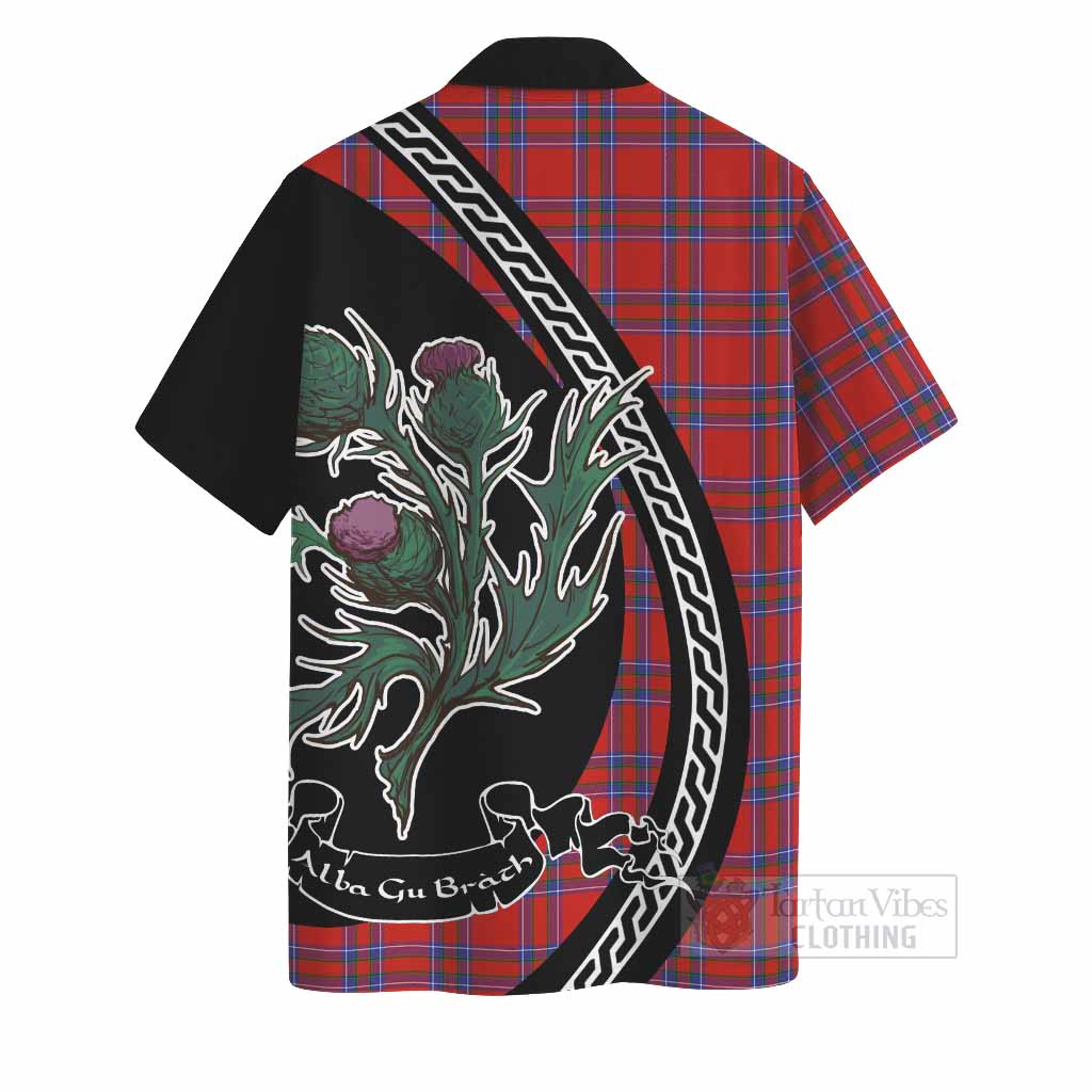 Rait Family Crest Tartan Hawaiian Shirt Alba Thistle Inspired - Tartan Vibes Clothing