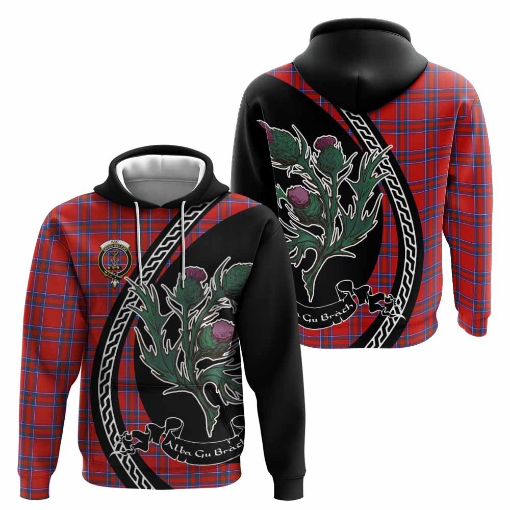 Rait Family Crest Tartan Hoodie Alba Thistle Inspired - Tartan Vibes Clothing