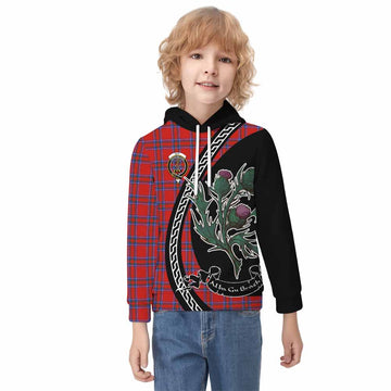 Rait Family Crest Tartan Kid Hoodie Alba Thistle Inspired - Tartan Vibes Clothing