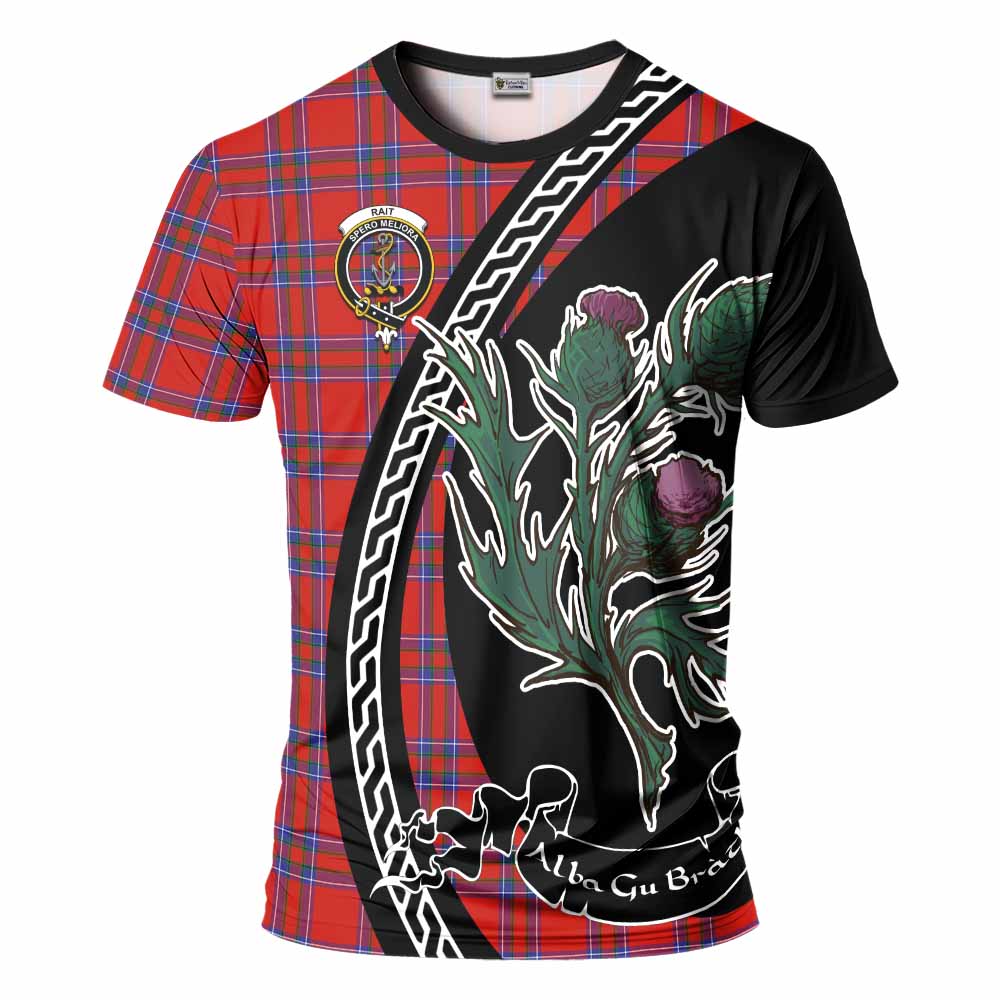 Rait Family Crest Tartan T-Shirt Alba Thistle Inspired - Tartan Vibes Clothing