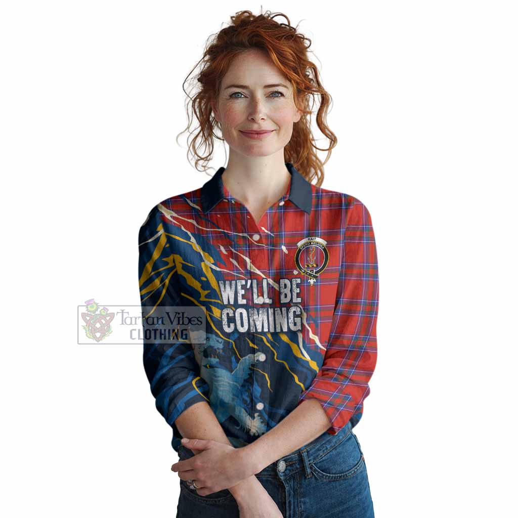 Rait Scotland Tartan Women Casual Shirt WC2026 Football - We'll Be Coming