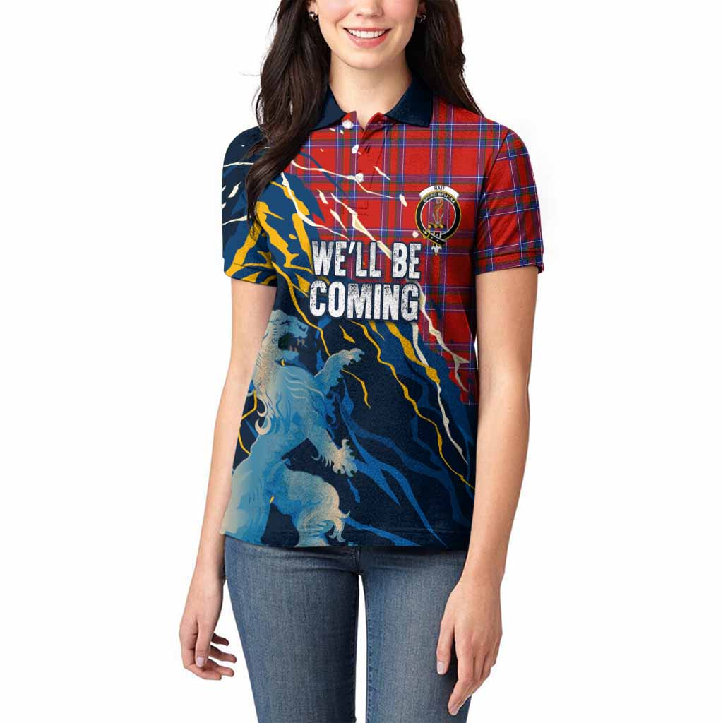 Rait Scotland Tartan Women Polo Shirt WC2026 Football - We'll Be Coming
