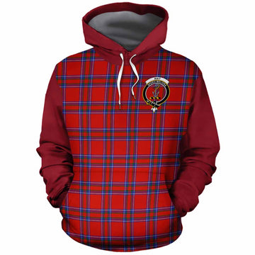 Rait Tartan Accent Cotton Hoodie with Family Crest