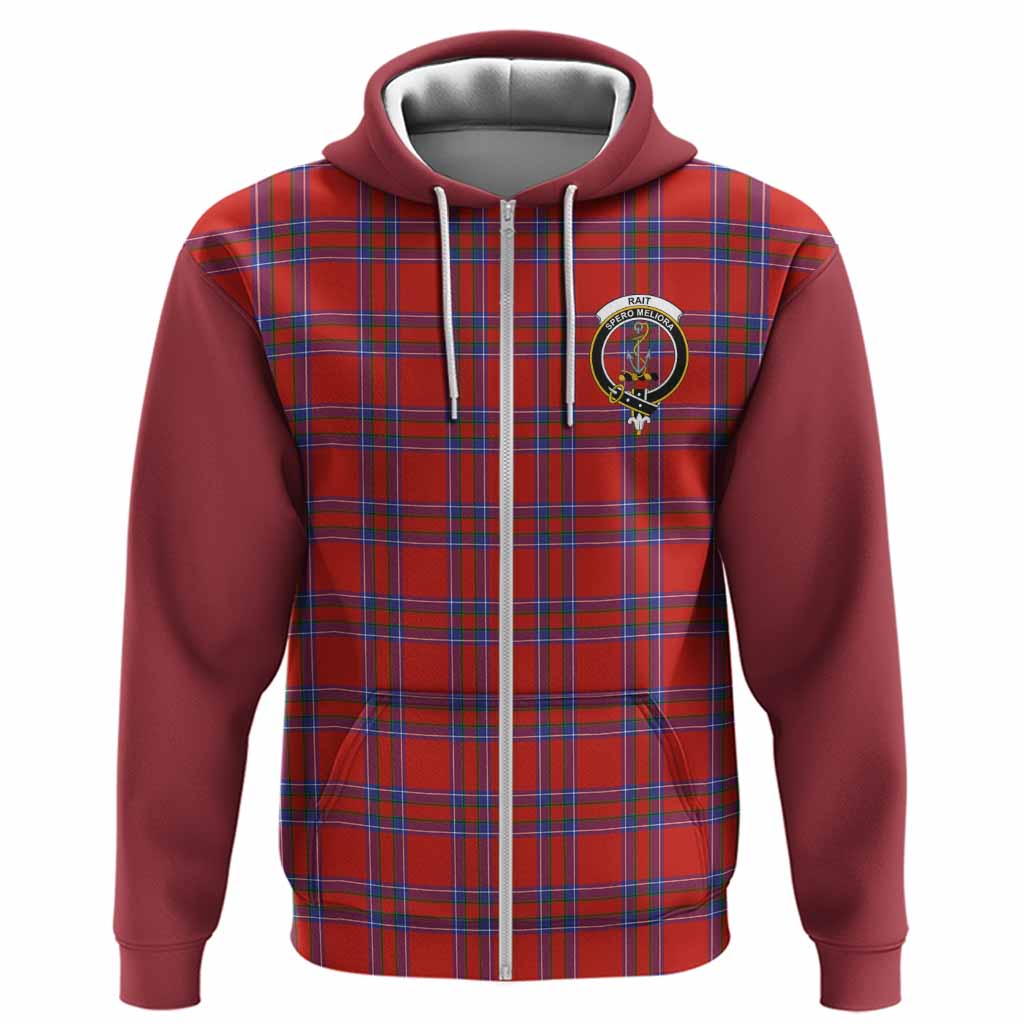 Rait Tartan Accent Hoodie with Family Crest