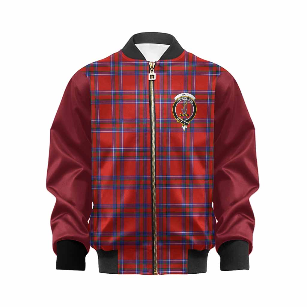 Rait Tartan Accent Kid Bomber Jacket with Family Crest