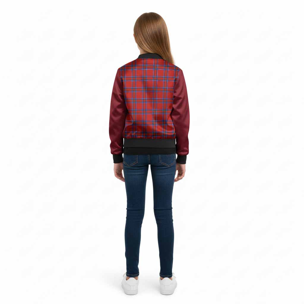 Rait Tartan Accent Kid Bomber Jacket with Family Crest