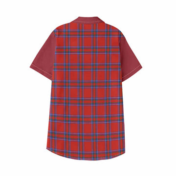 Rait Tartan Accent Kid Hawaiian Shirt with Family Crest
