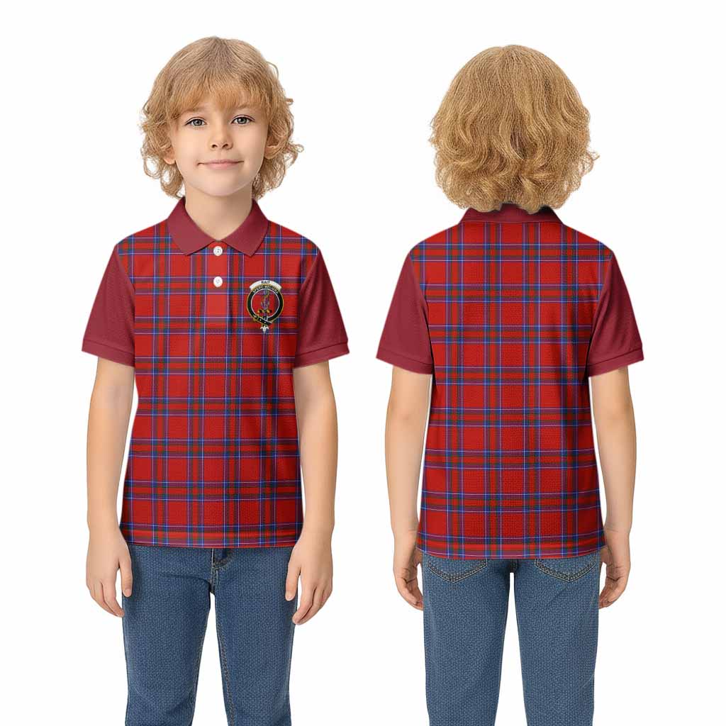 Rait Tartan Accent Kid Polo Shirt with Family Crest