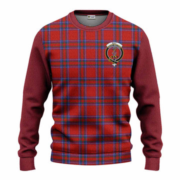 Rait Tartan Accent Knitted Sweater with Family Crest
