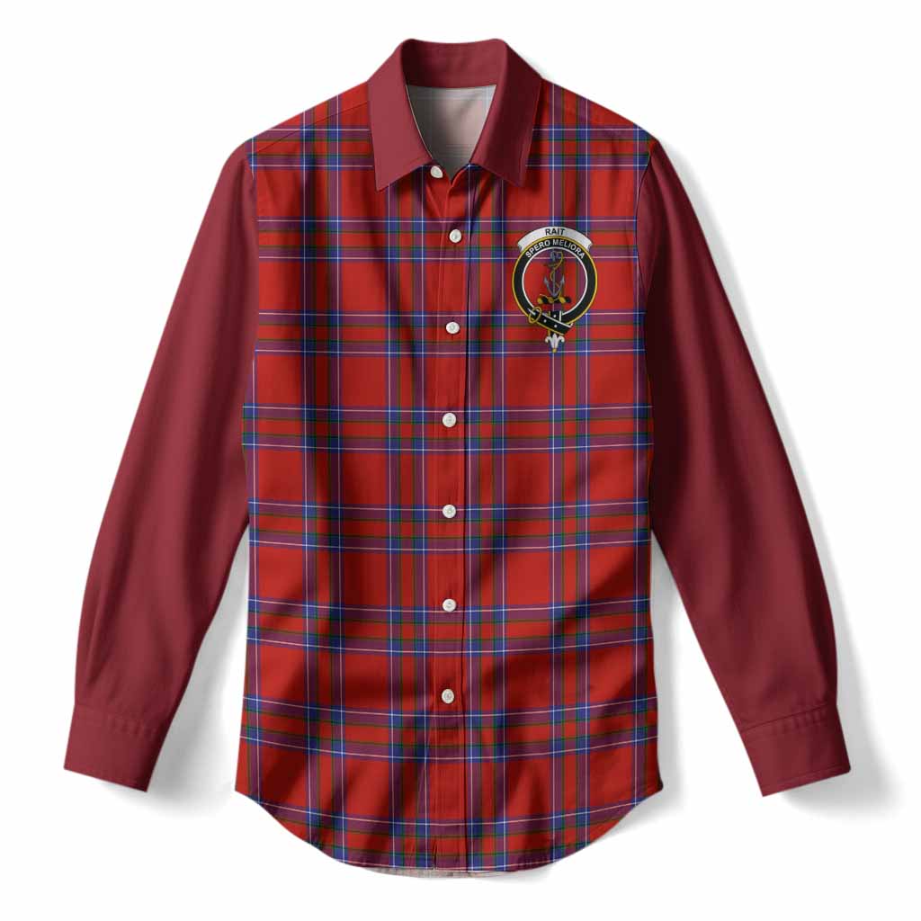 Rait Tartan Accent Women Casual Shirt with Family Crest