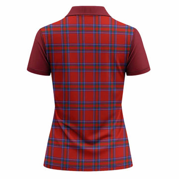 Rait Tartan Accent Women Polo Shirt with Family Crest