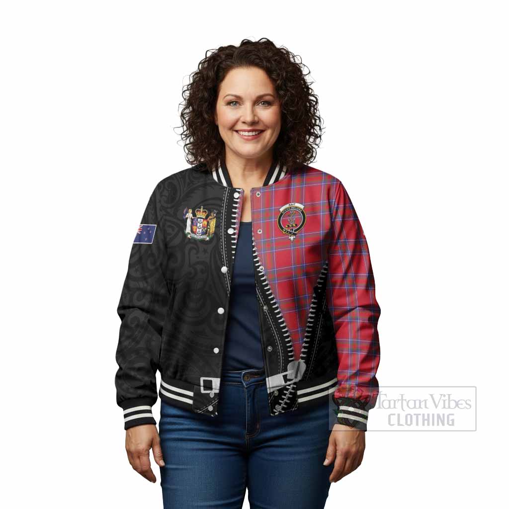 Rait Tartan Baseball Jacket New Zealand Pattern Unique Zipper Stylized