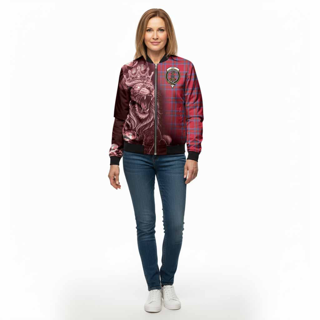 Rait Tartan Bomber Jacket Roaring Lion Heritage