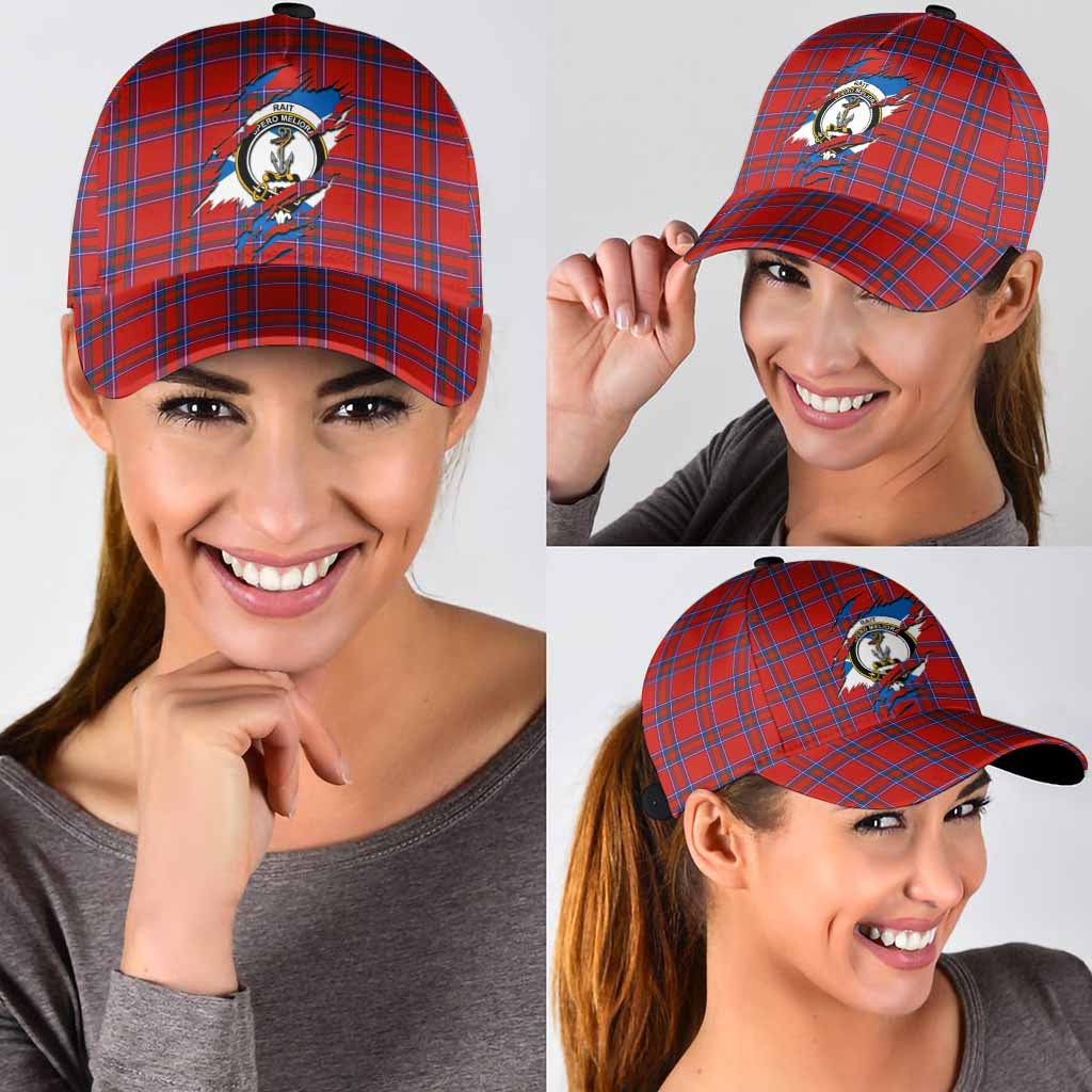 Rait Tartan Classic Cap with Family Crest In Me Style