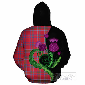 Rait Tartan Cotton Hoodie Traditional Scottish Thistle