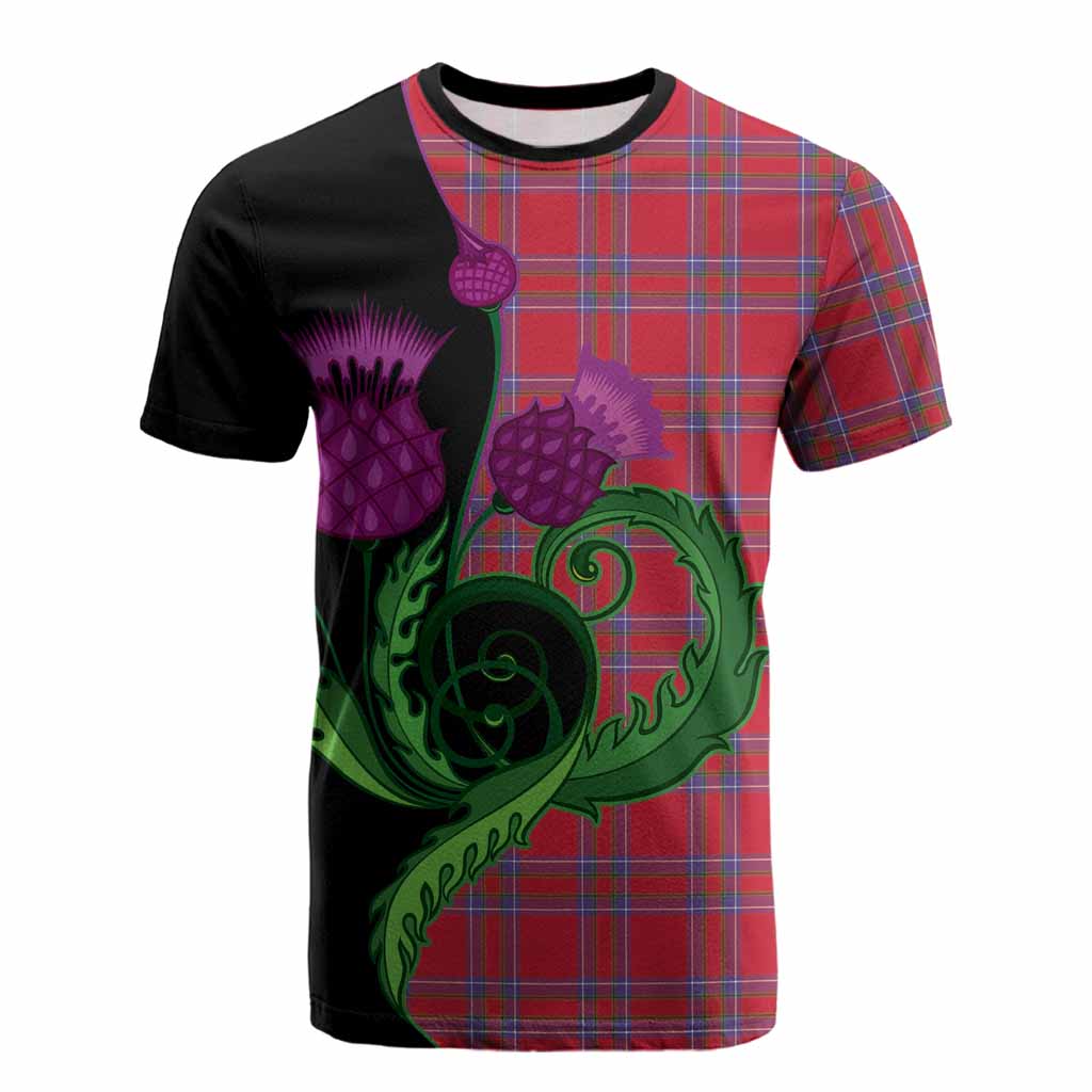 Rait Tartan Cotton T-shirt Traditional Scottish Thistle