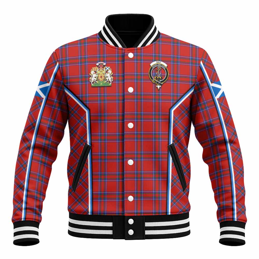 Rait Tartan Crest Baseball Jacket Scotland Coat of Arm Flag Style - Tartan Vibes Clothing