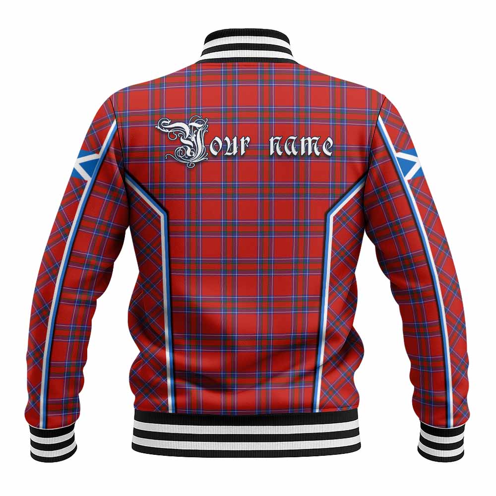 Rait Tartan Crest Baseball Jacket Scotland Coat of Arm Flag Style - Tartan Vibes Clothing