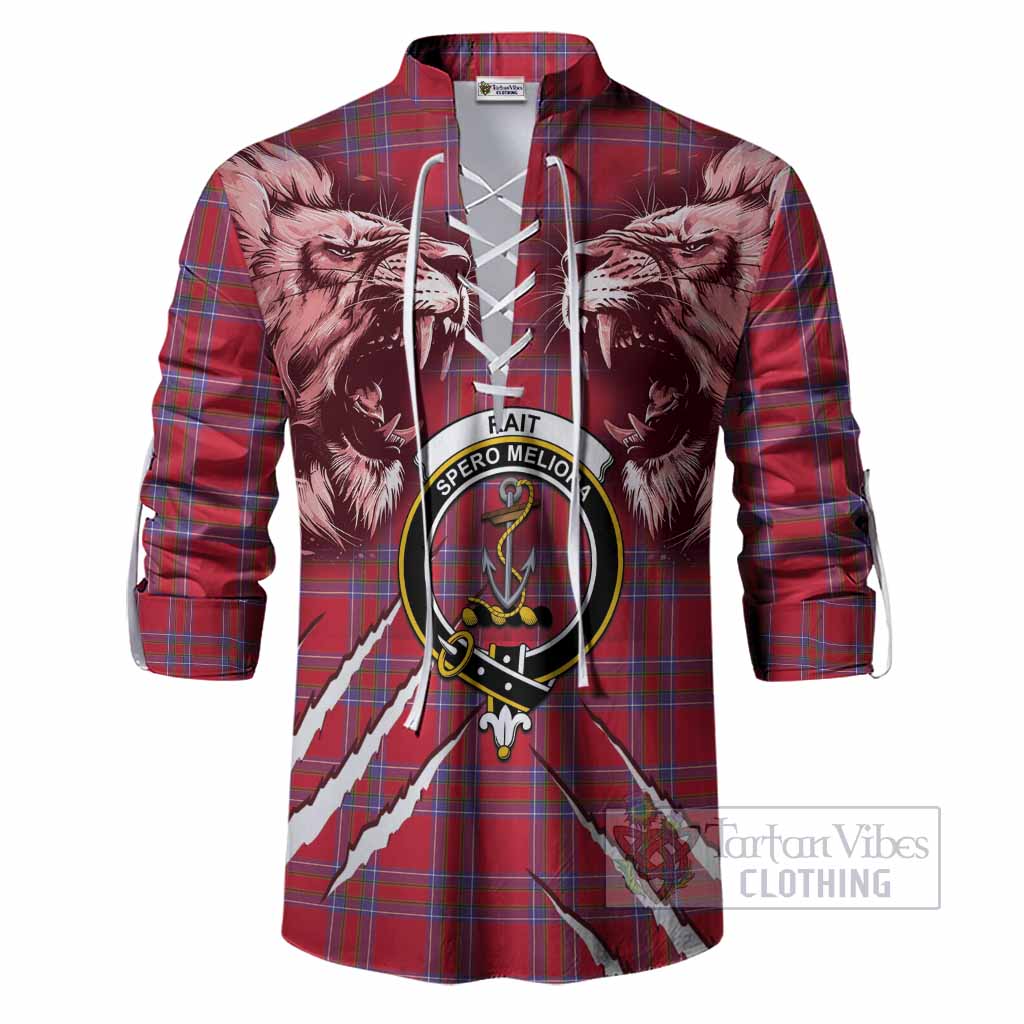 Rait Tartan Crest Ghillie Shirt Ferocious Lion Style