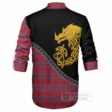 Rait Tartan Crest Ghillie Shirt Legendary Dragon Knot Half Style
