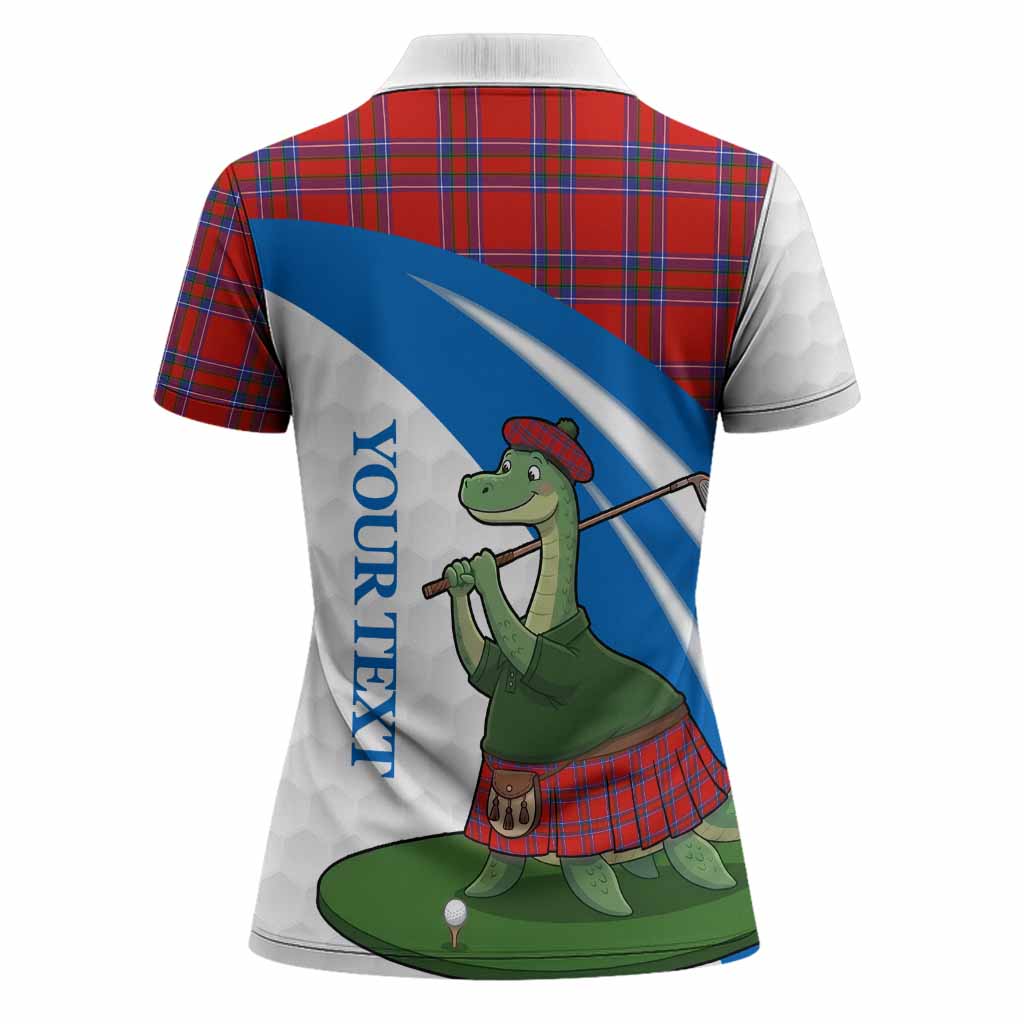 Rait Tartan Crest Golf Nessie Women Polo Shirt Loch Ness Monster Sporty Style