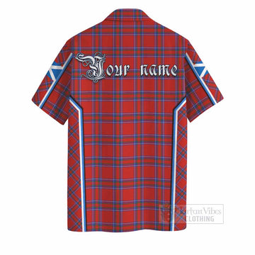 Rait Tartan Crest Hawaiian Shirt Scotland Coat of Arm Flag Style