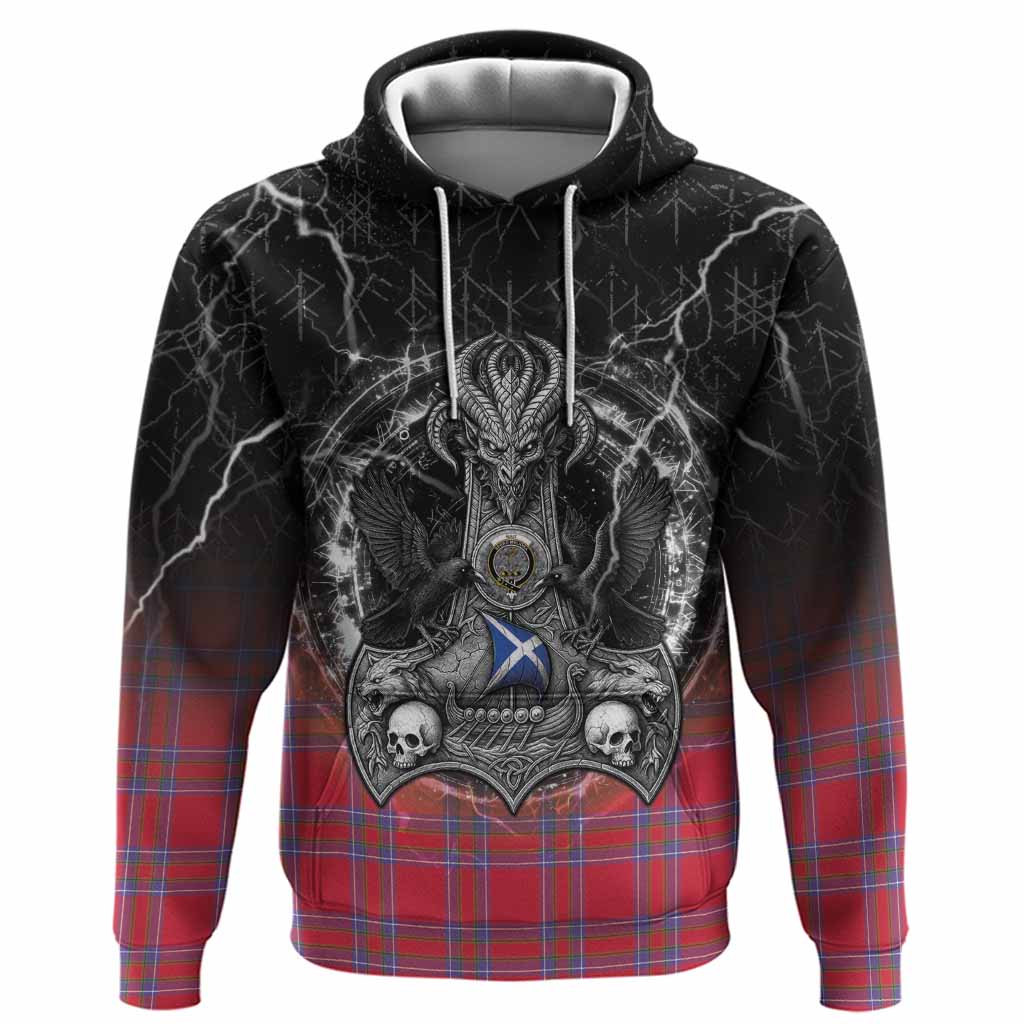 Rait Tartan Crest Hoodie Celtic Odin's Raven Legacy