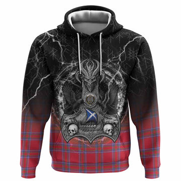 Rait Tartan Crest Hoodie Celtic Odin's Raven Legacy