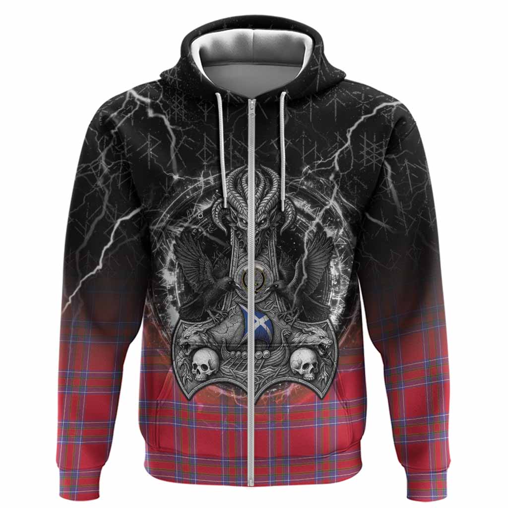Rait Tartan Crest Hoodie Celtic Odin's Raven Legacy