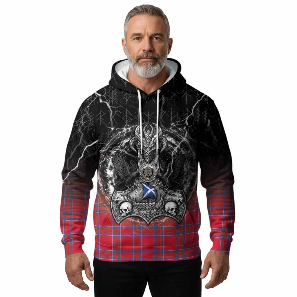 Rait Tartan Crest Hoodie Celtic Odin's Raven Legacy