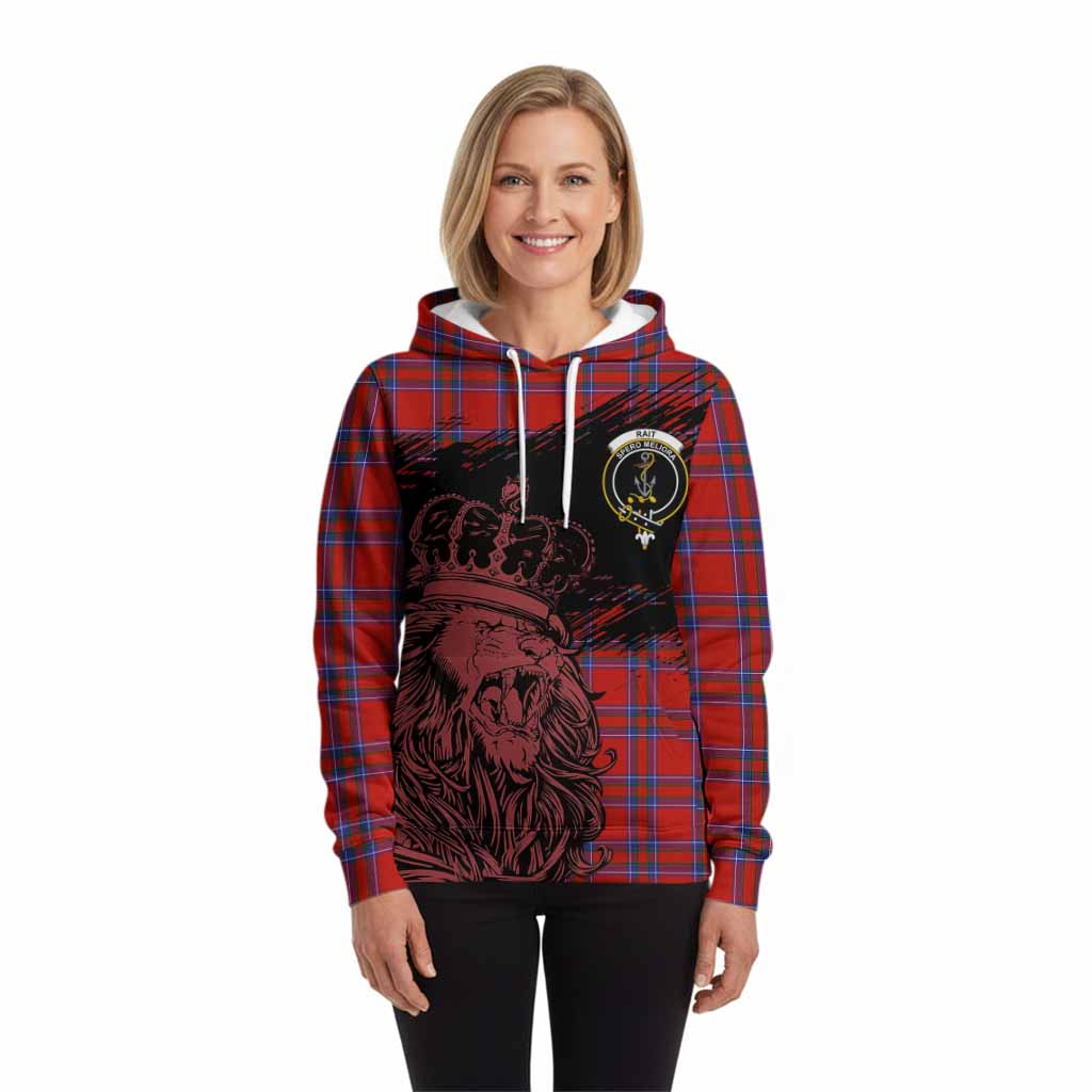 Rait Tartan Crest Hoodie Crowned Lion Heritage Style