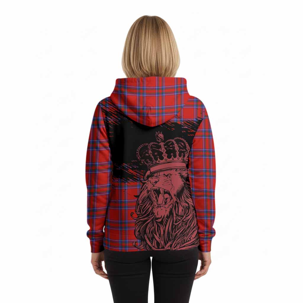 Rait Tartan Crest Hoodie Crowned Lion Heritage Style