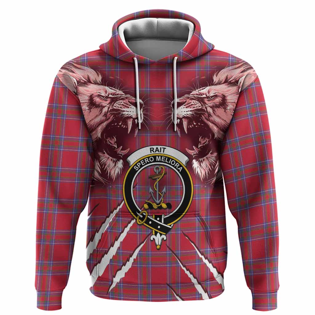 Rait Tartan Crest Hoodie Ferocious Lion Style