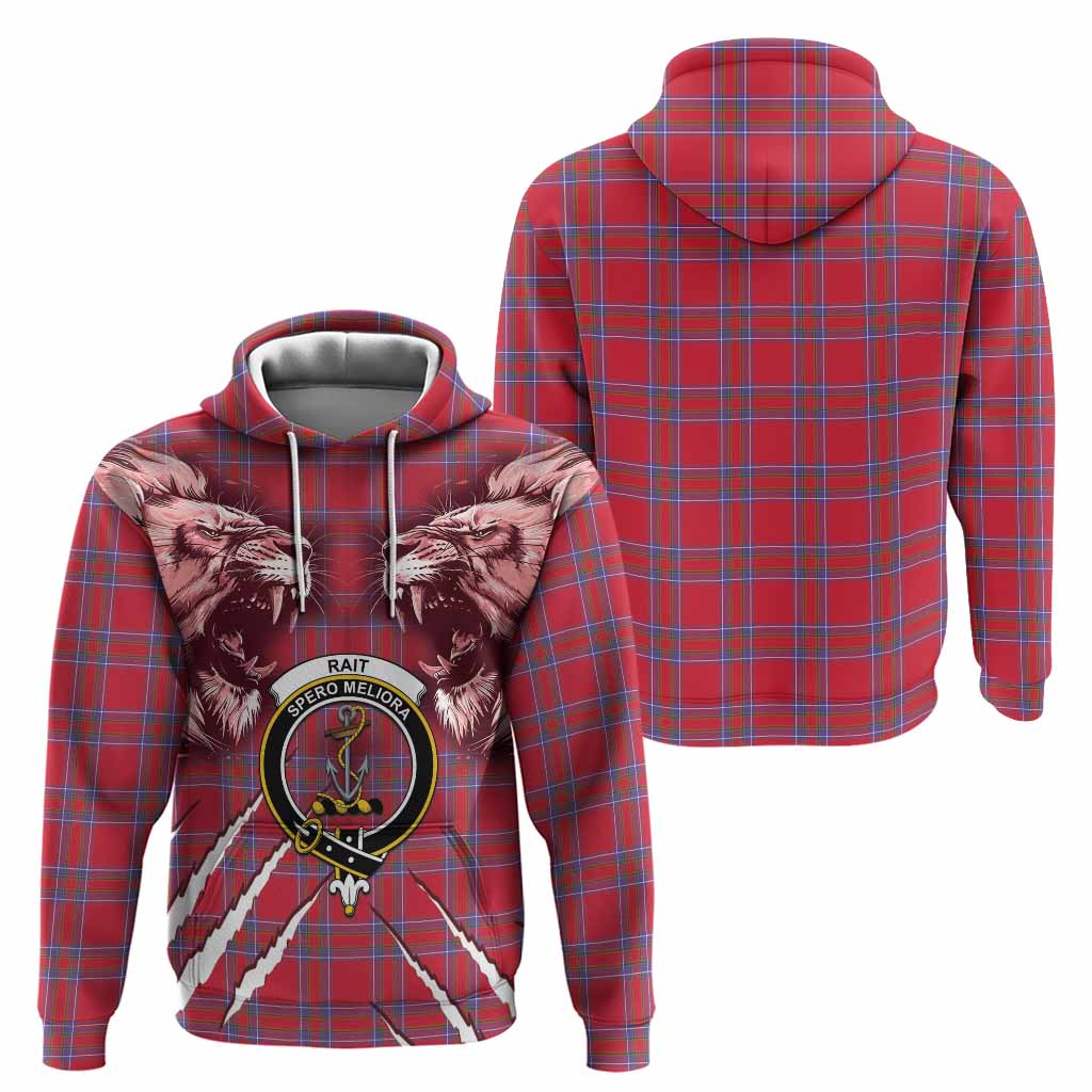 Rait Tartan Crest Hoodie Ferocious Lion Style
