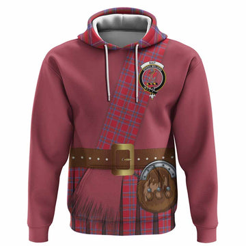 Rait Tartan Crest Hoodie Kilt Costume Style