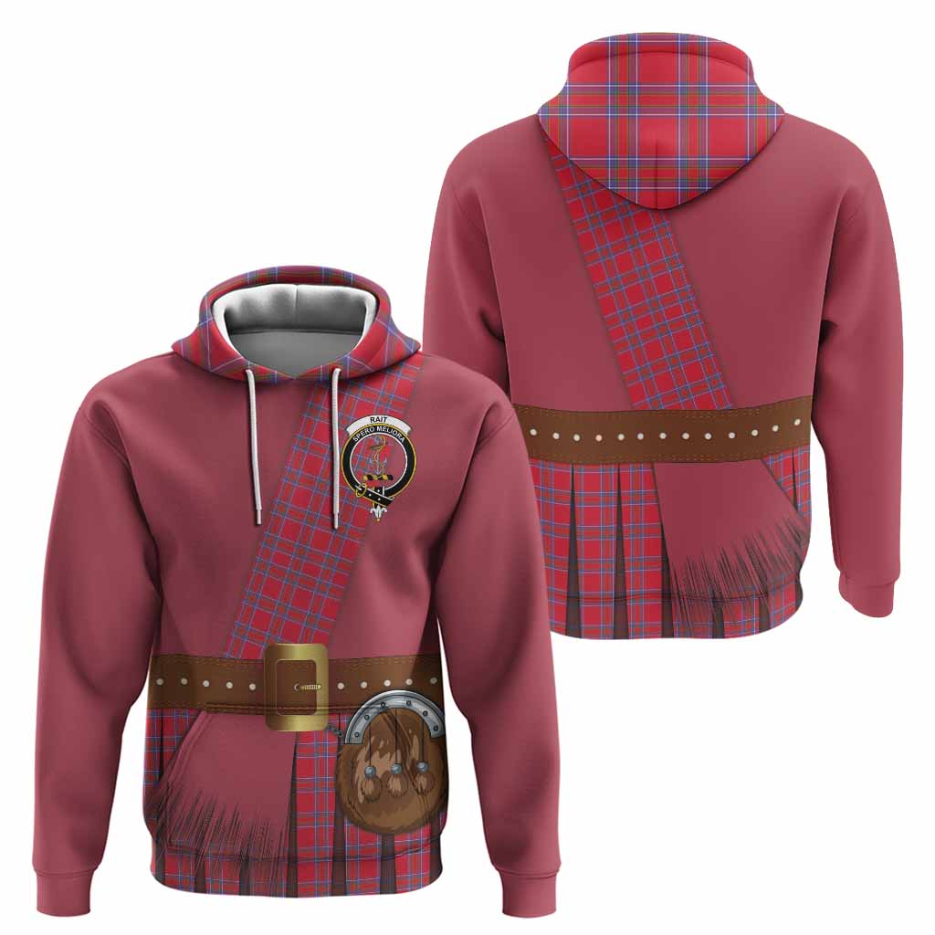 Rait Tartan Crest Hoodie Kilt Costume Style