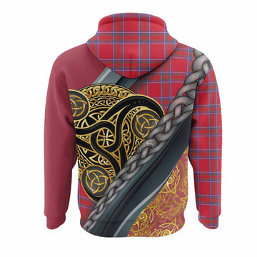 Rait Tartan Crest Hoodie Scottish Triskele Celtic