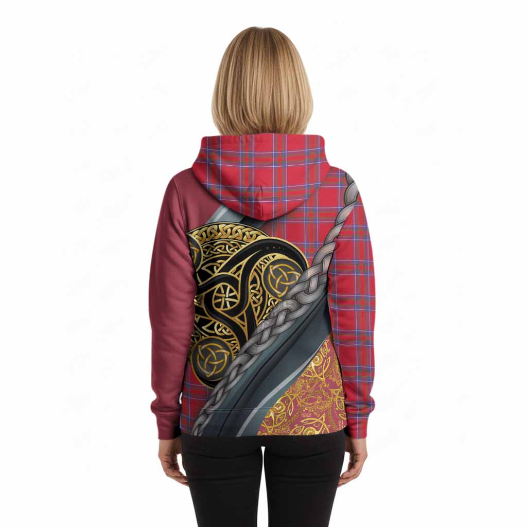Rait Tartan Crest Hoodie Scottish Triskele Celtic