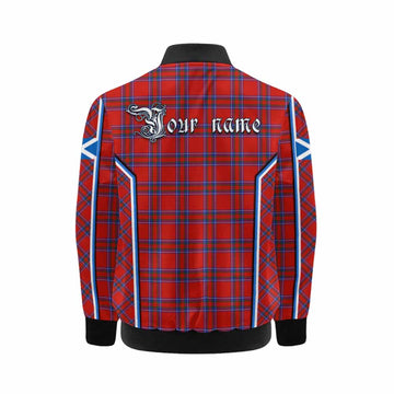Rait Tartan Crest Kid Bomber Jacket Scotland Coat of Arm Flag Style - Tartan Vibes Clothing