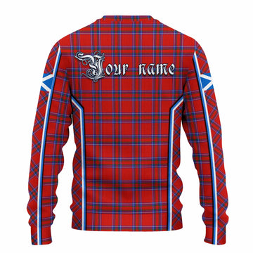 Rait Tartan Crest Knitted Sweater Scotland Coat of Arm Flag Style - Tartan Vibes Clothing