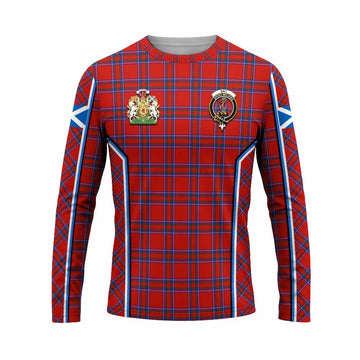 Rait Tartan Crest Long Sleeve T-Shirt Scotland Coat of Arm Flag Style - Tartan Vibes Clothing