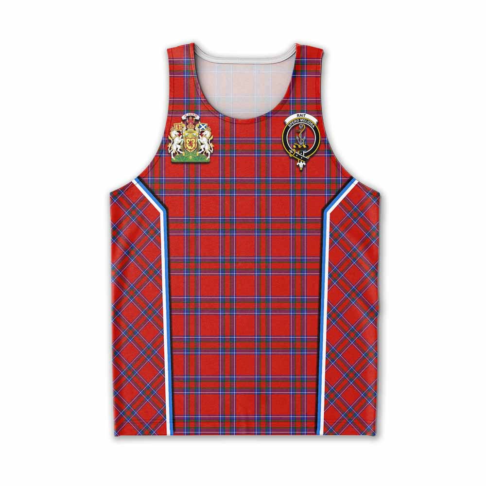 Rait Tartan Crest Men Tank Top Scotland Coat of Arm Flag Style - Tartan Vibes Clothing