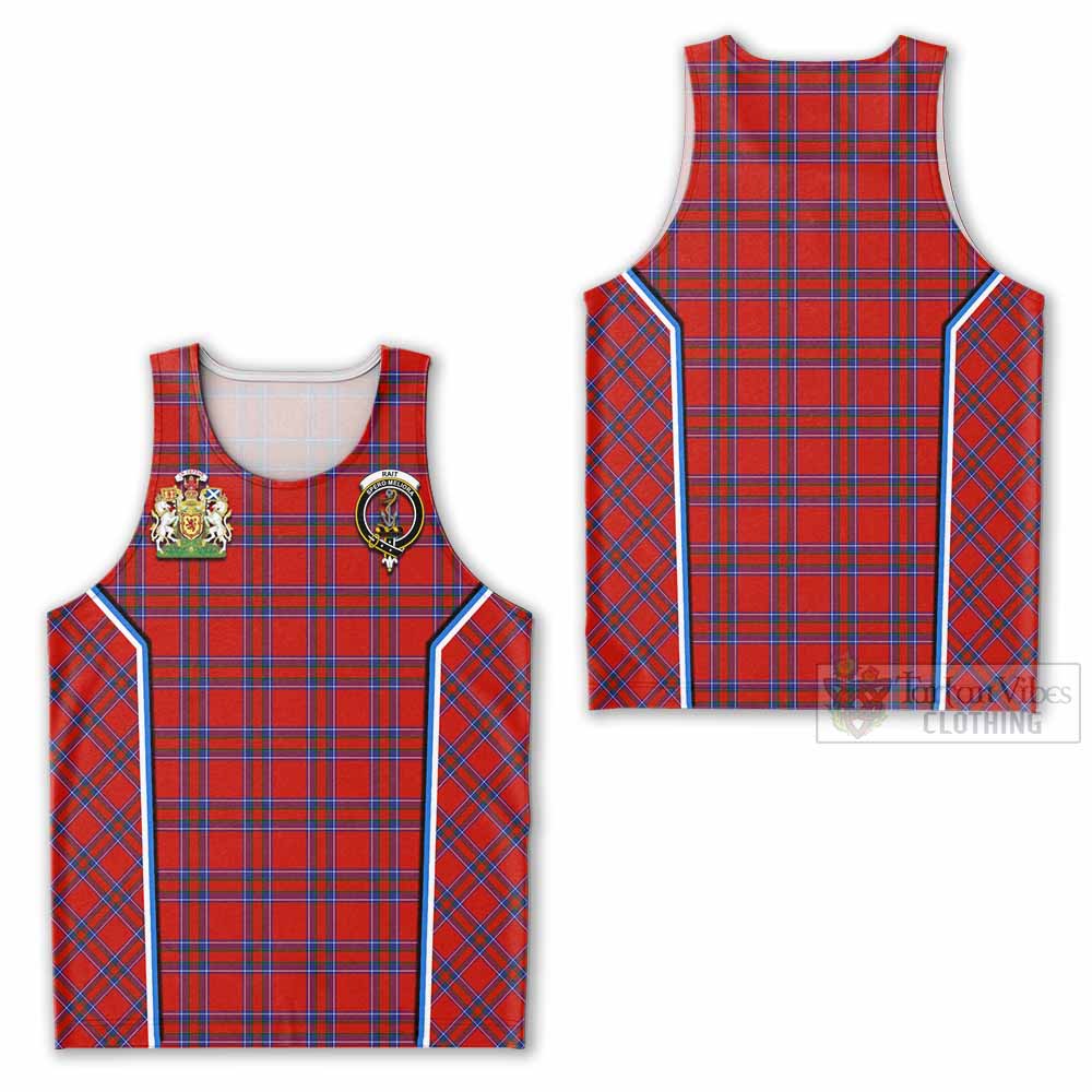 Rait Tartan Crest Men Tank Top Scotland Coat of Arm Flag Style - Tartan Vibes Clothing