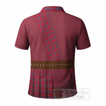 Rait Tartan Crest Polo Shirt Kilt Costume Style