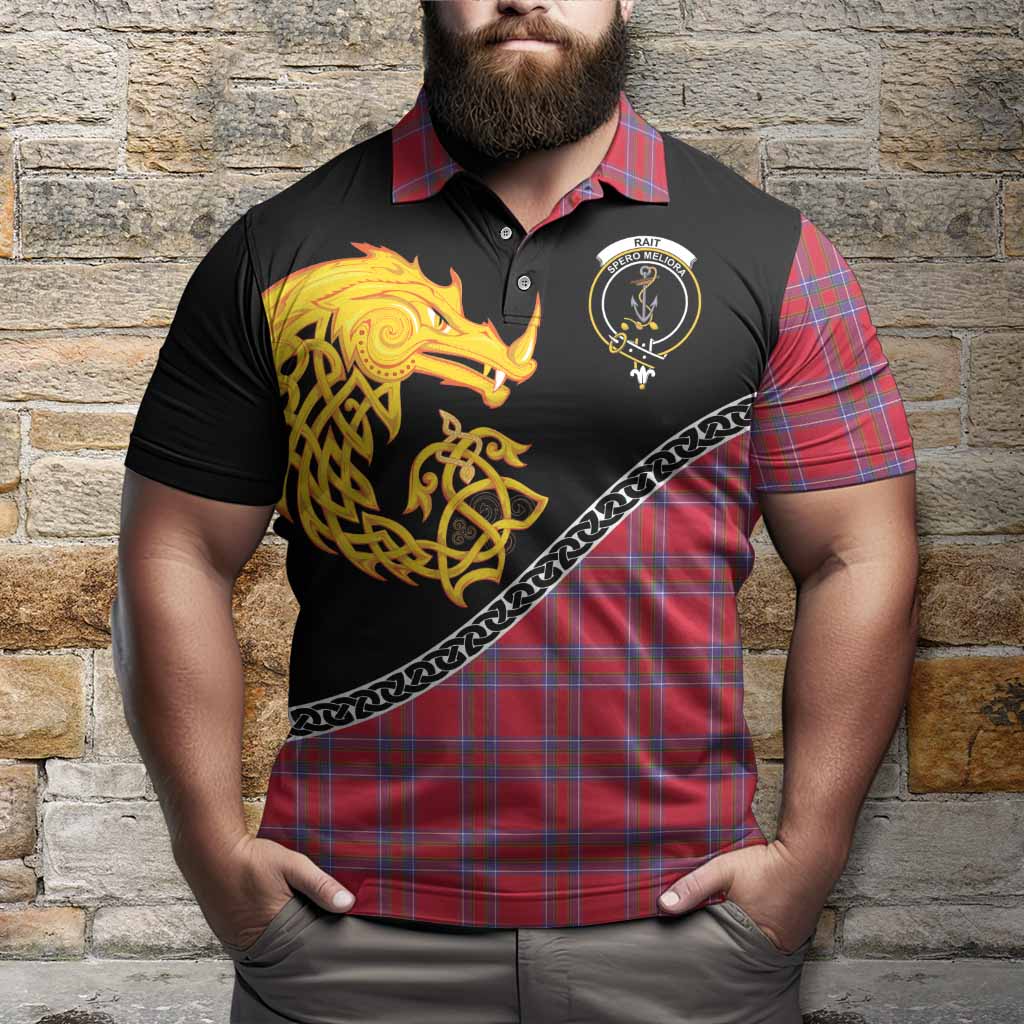 Rait Tartan Crest Polo Shirt Legendary Dragon Knot Half Style