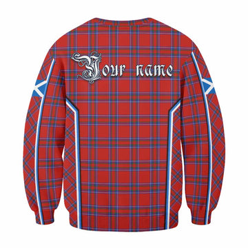Rait Tartan Crest Sweatshirt Scotland Coat of Arm Flag Style