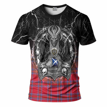 Rait Tartan Crest T-Shirt Celtic Odin's Raven Legacy