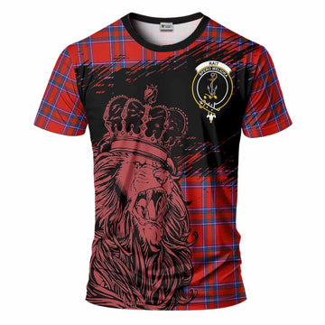 Rait Tartan Crest T-Shirt Crowned Lion Heritage Style